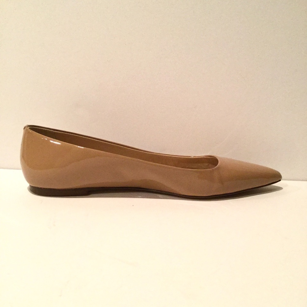 J. CREW VIV NUDE PATENT FLATS